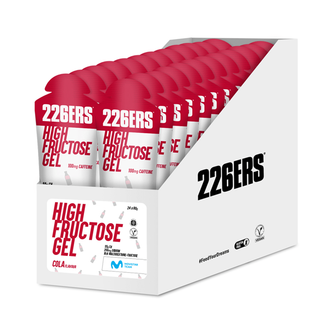 226ers Gels Box of 24 / Cola (Caffeine) High Fructose Gel XMiles