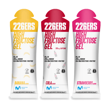 226ers Gels Pack of 6 / Mixed High Fructose Gel XMiles