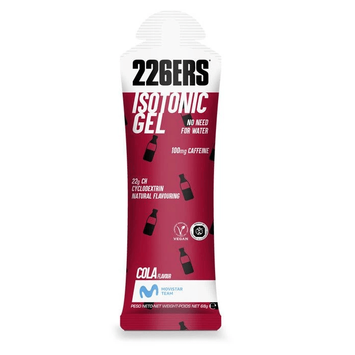 226ers Gels Single Serve / Cola w/t Caffeine Isotonic Energy Gel XMiles