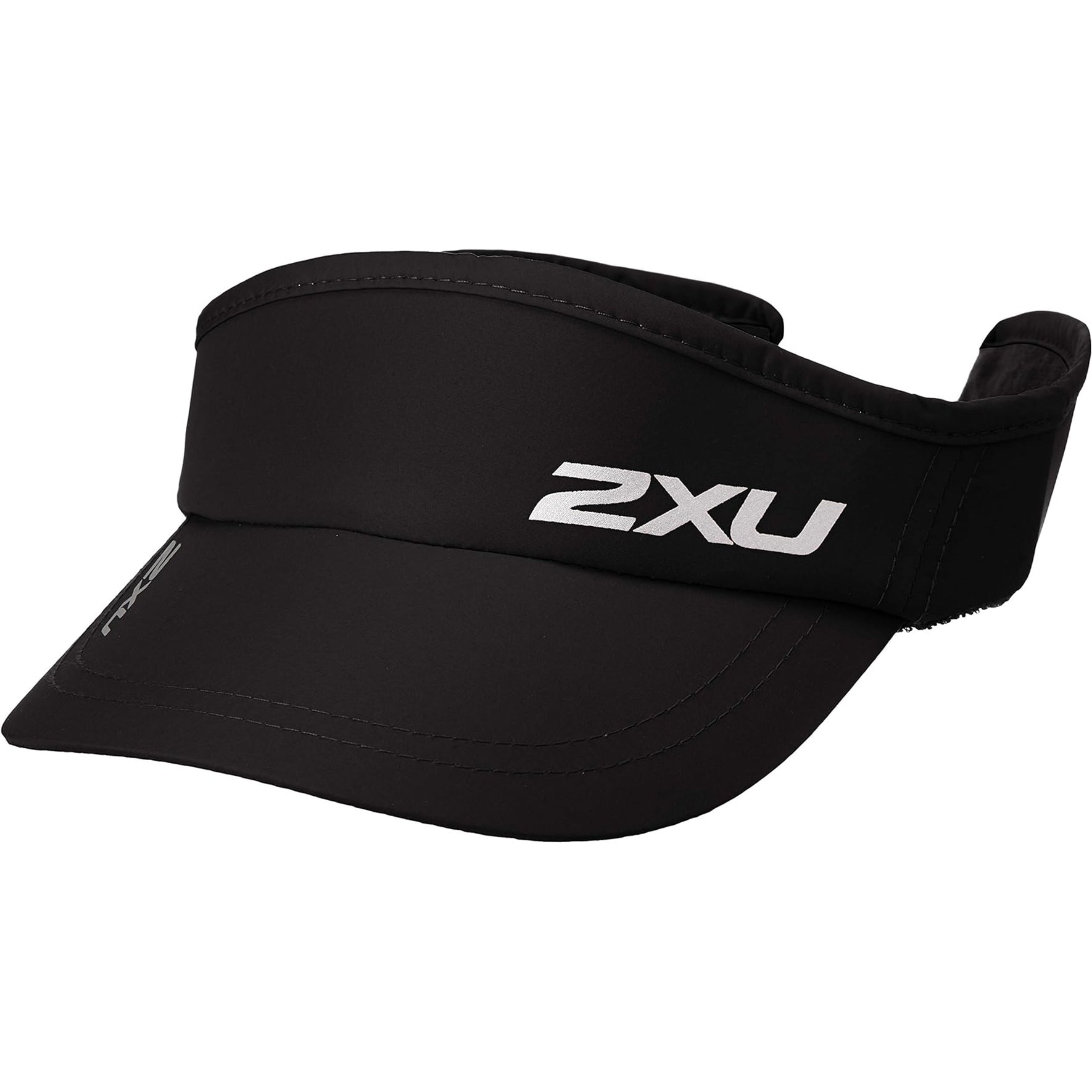 2XU Headwear Black/Black Run Visor XMiles