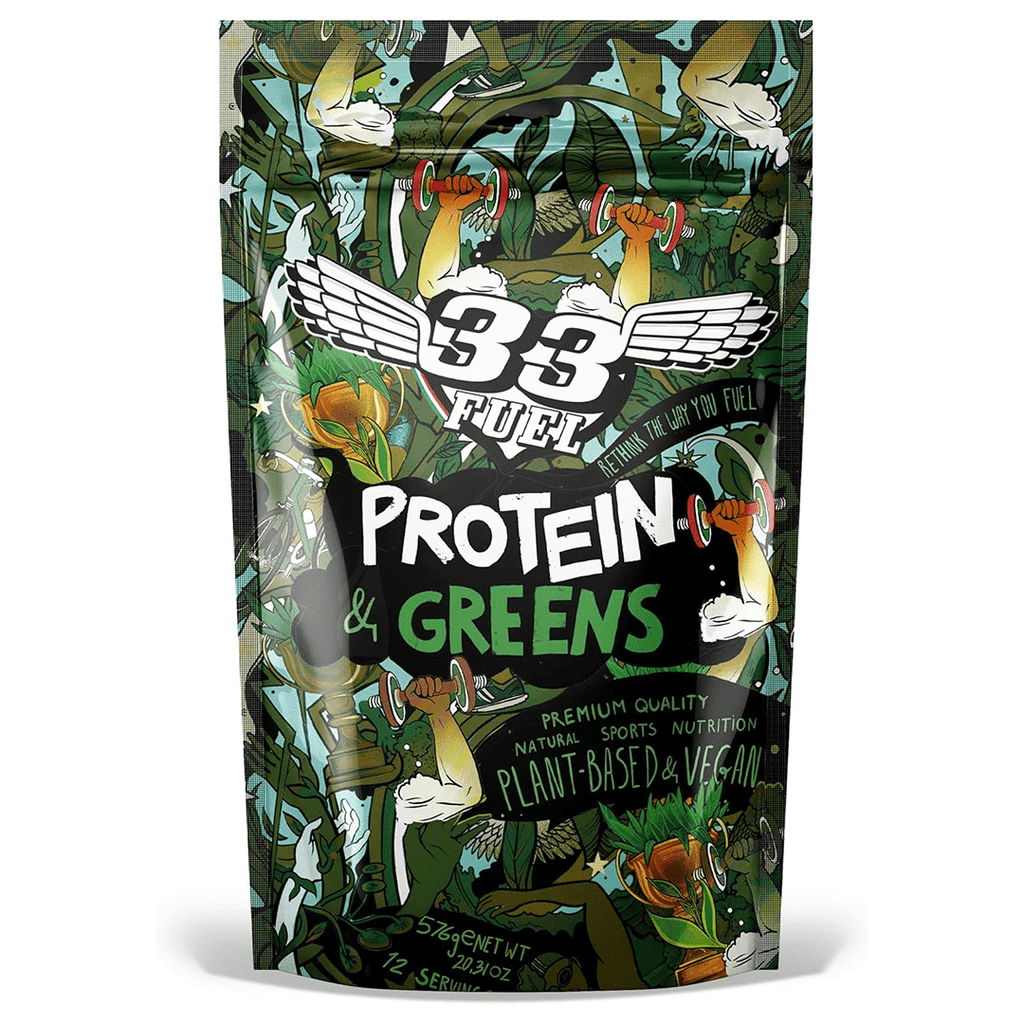 33Fuel Supplement 10 Serving Pouch (576g) / Cacao Protein & Greens Powder XMiles