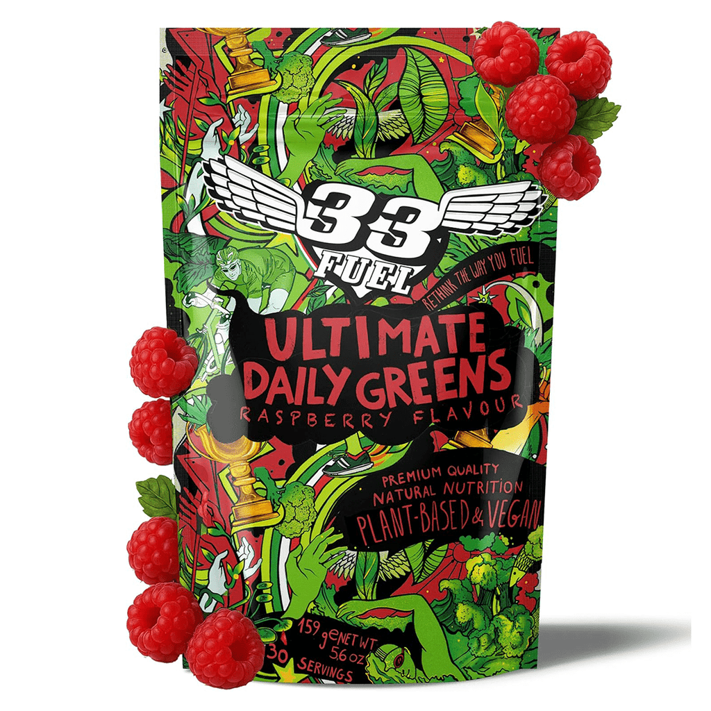 33Fuel Supplement 30 Serving Pouch (159g) / Raspberry Ultimate Daily Greens XMiles