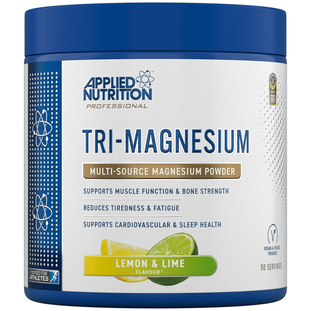 Applied Nutrition Supplement 50 Serve Tub (200g) / Lemon & Lime Tri-Magnesium Powder XMiles