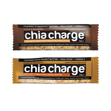 Chia Charge Energy Bars Peanut Butter Flapjack (50g) XMiles