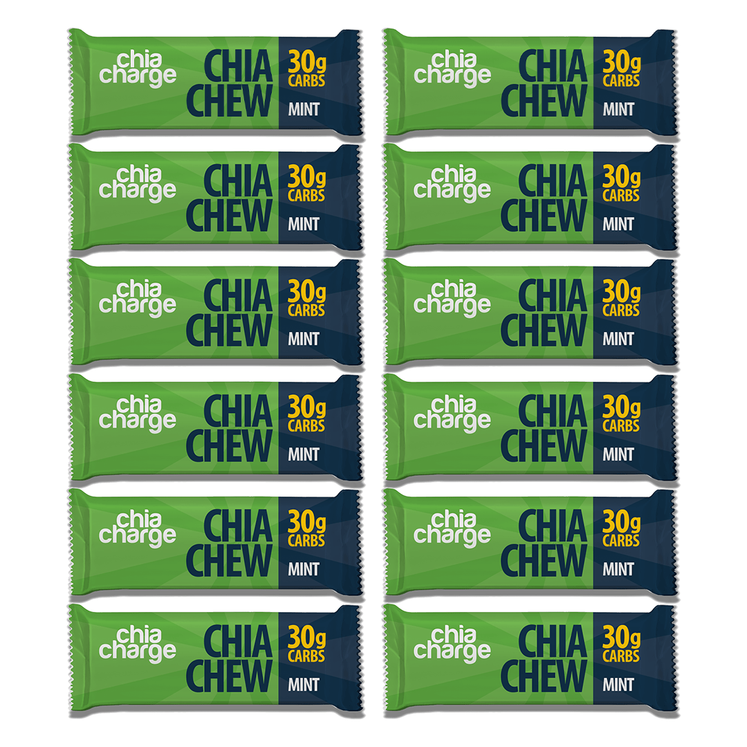 Chia Charge Protein Bar Box of 12 / Mint Chia Chews XMiles