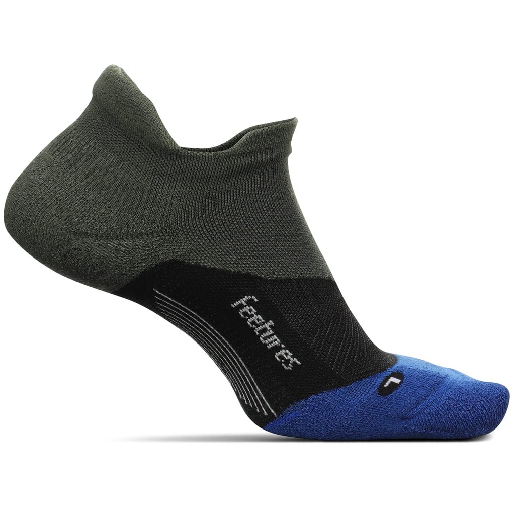 Feetures Socks M / Moss Green Elite Light Cushion No Show Tab Running Sock XMiles