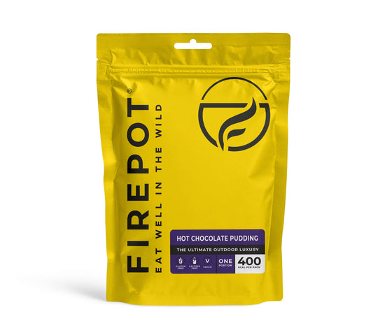 FIREPOT Meal Replacement Single Serving / Hot Chocolate Pudding (Vegan) Dehydrated Dessert XMiles