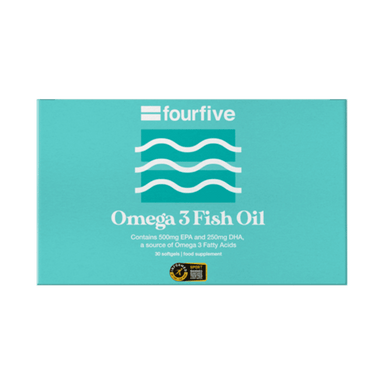 fourfive Supplement 30 Capsule Pack Omega 3 Fish Oil XMiles