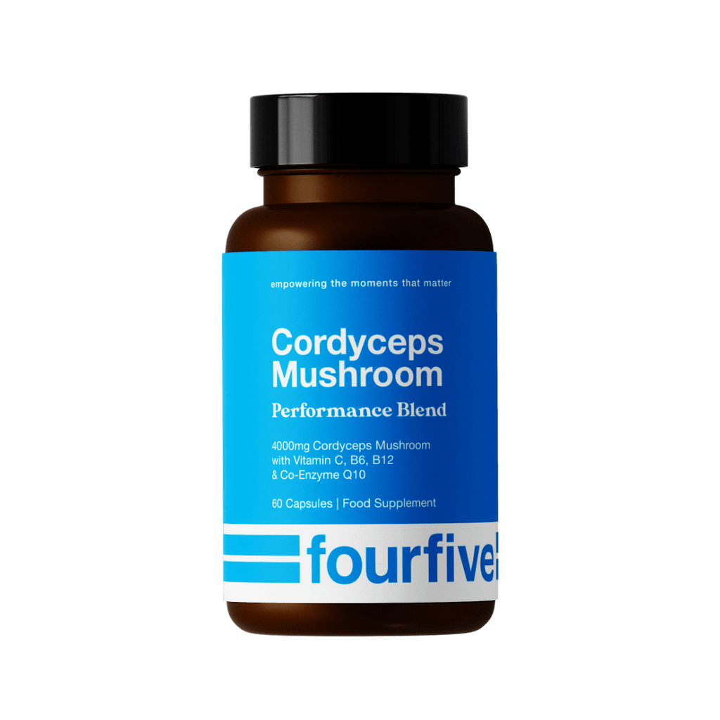 fourfive Supplement 60 Capsule Tub Cordyceps Mushroom: Performance Blend XMiles