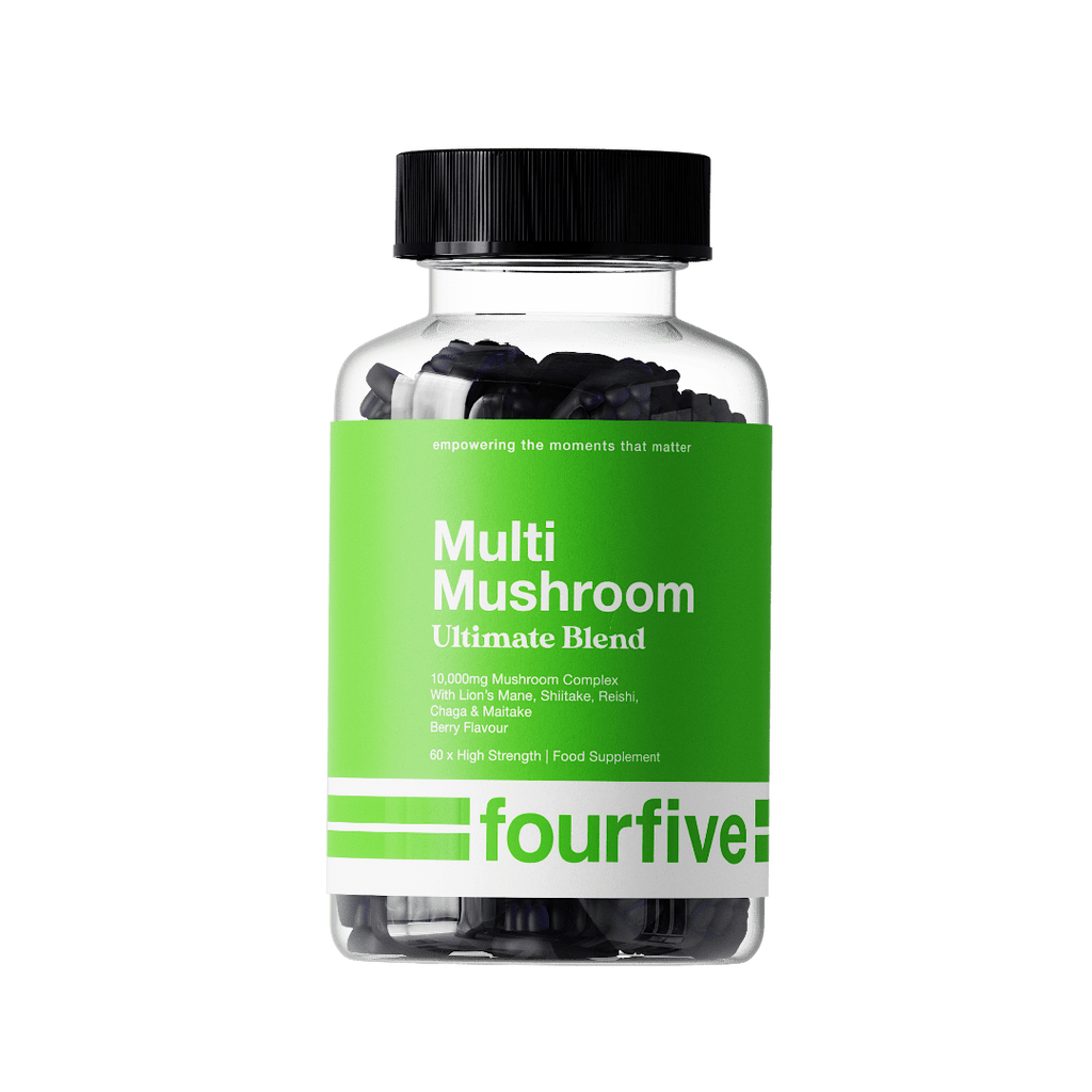 fourfive Supplement 60 Gummies Tub Multi Mushroom: Ultimate Blend Gummies XMiles