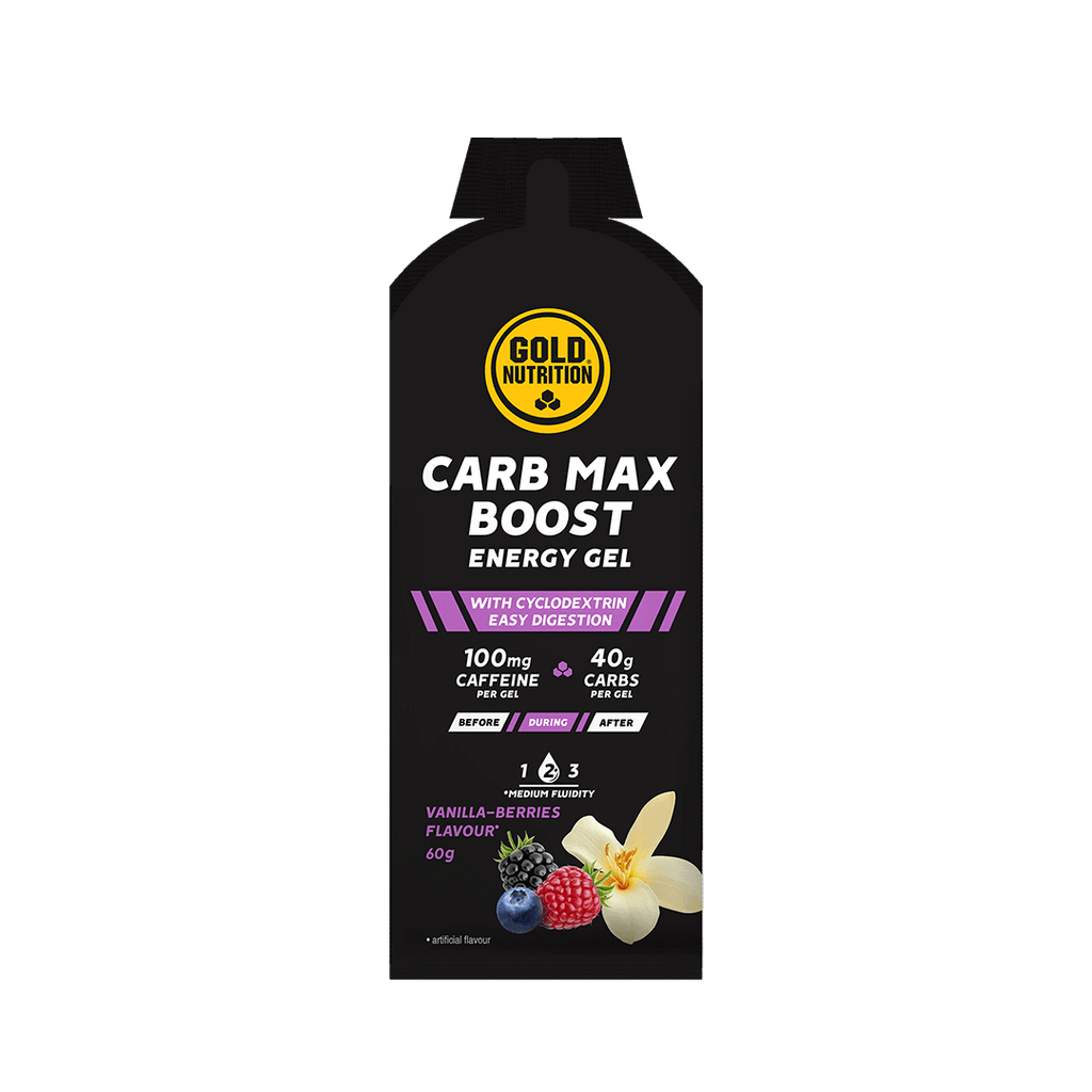 Gold Nutrition Gels Single Serve / Vanilla Berries Carb Max Boost Energy Gel XMiles