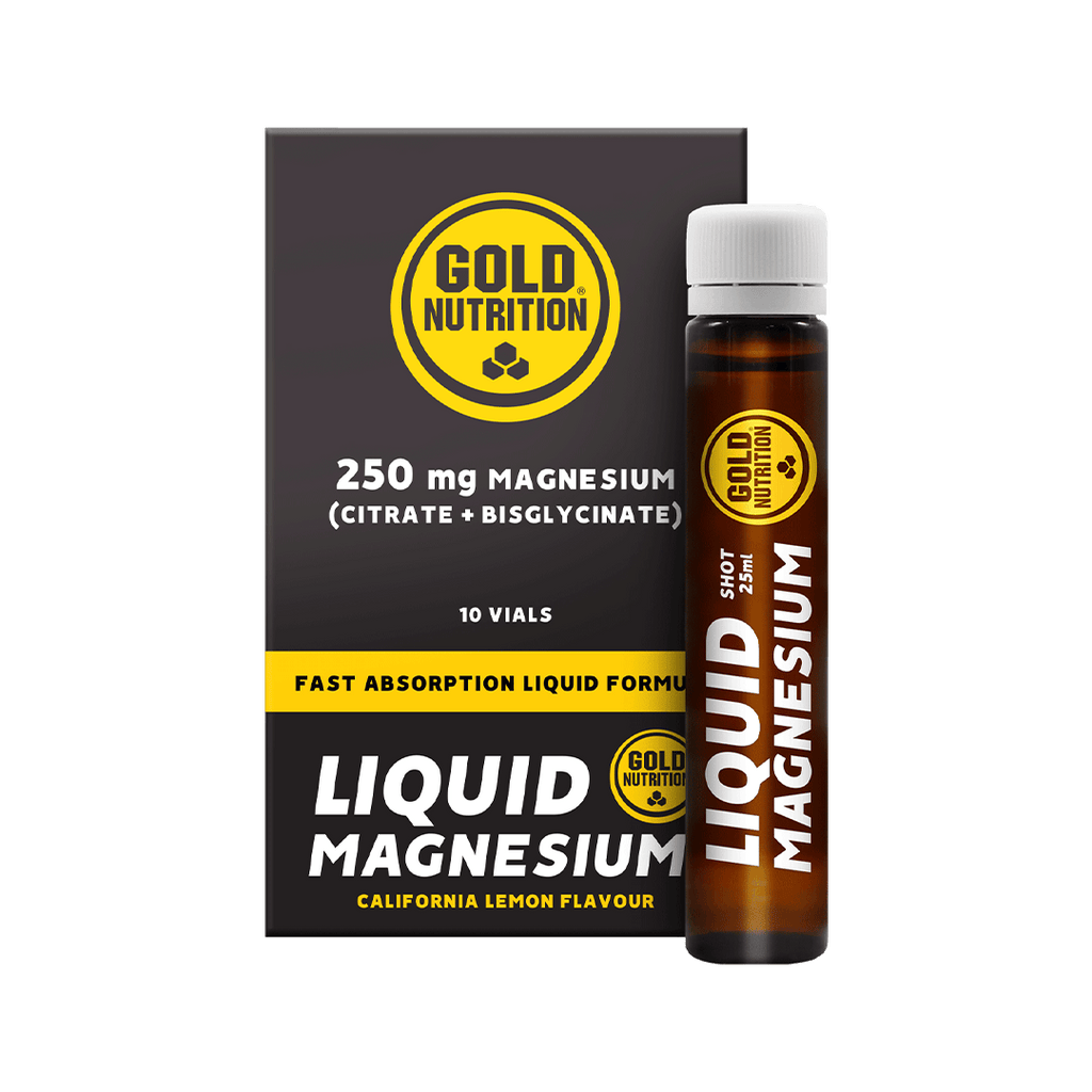 GoldNutrition Supplement Box of 10 / Lemon Liquid Magnesium XMiles