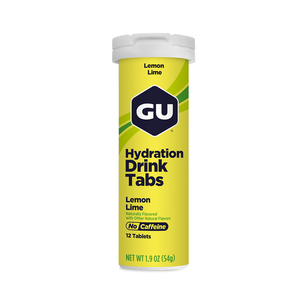 GU Electrolyte Drinks 12 Serving Tube / Lemon & Lime GU Hydration Drink Tabs XMiles