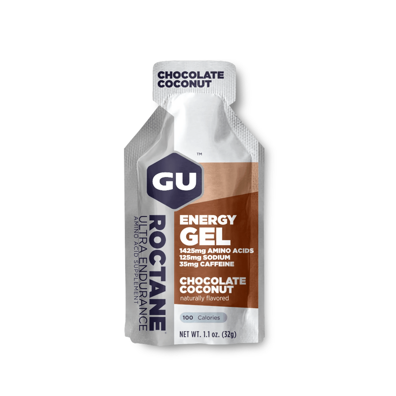 GU Gels Single Serve / Chocolate Coconut Roctane Energy Gel XMiles