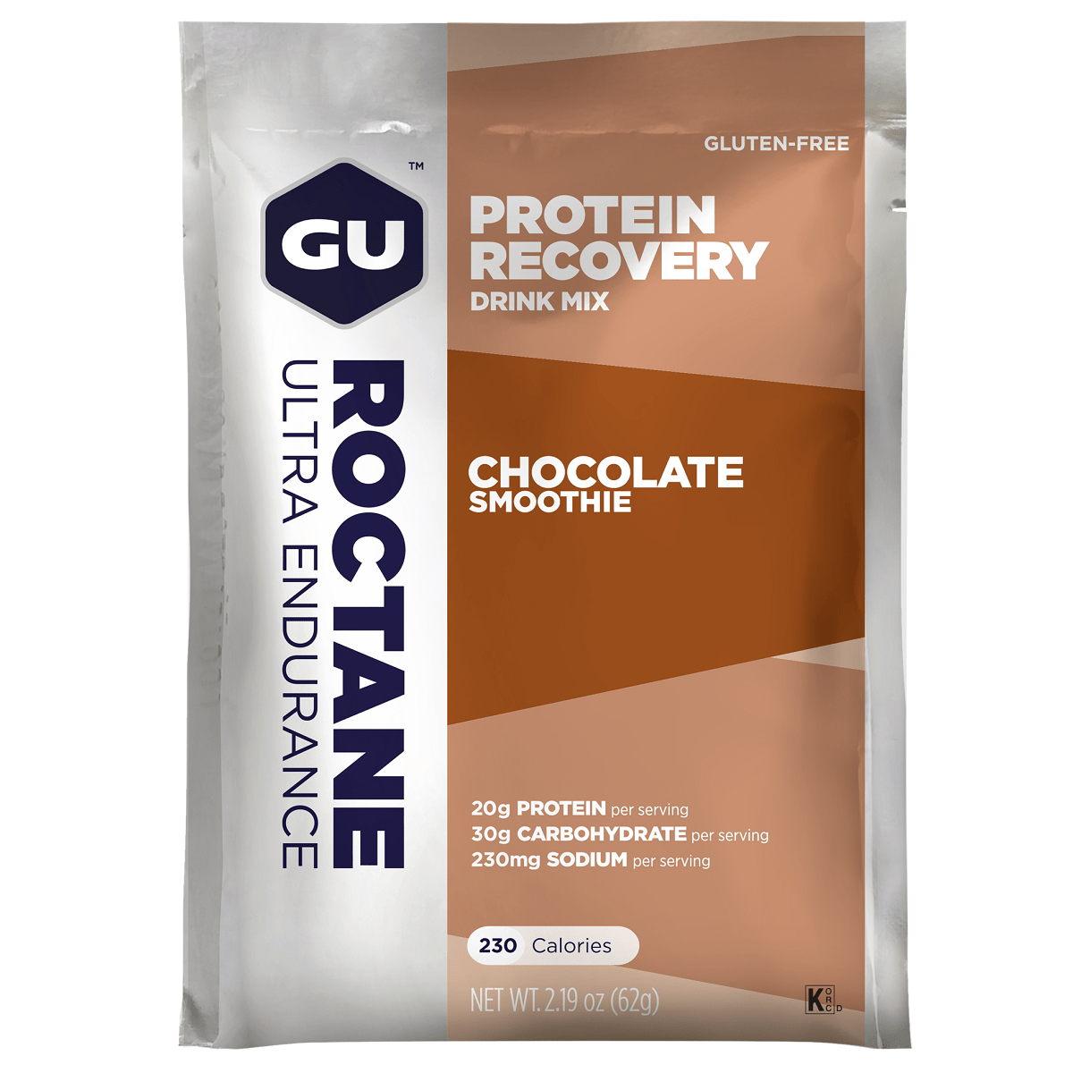 GU Protein Drink Single Sachet / Chocolate Smoothie Roctane Protein Recovery Drink XMiles