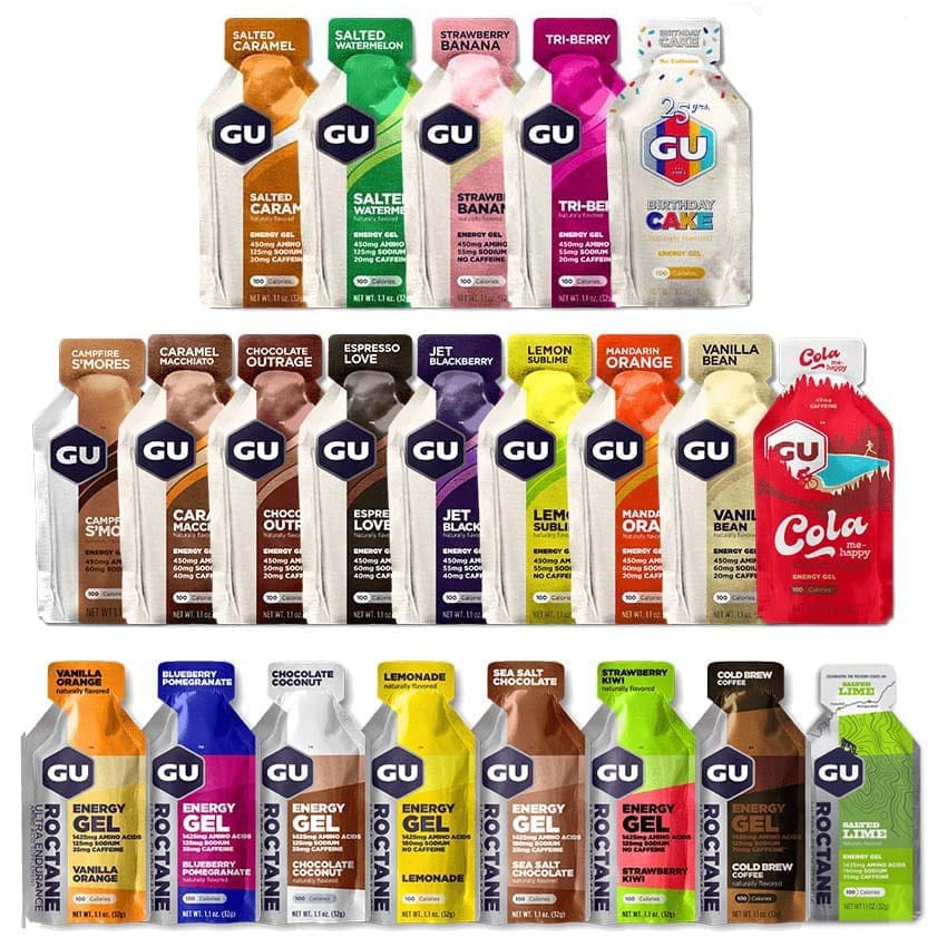 GU Trial Pack Pack of 25 / Trial Pack GU Energy Gel Trial Pack XMiles