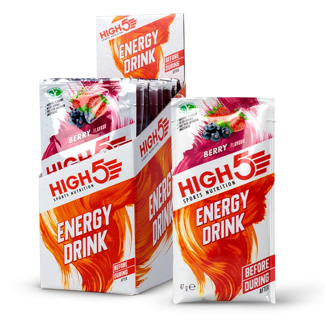 High5 Energy Drink Box of 12 Sachets / Berry Energy Drink XMiles