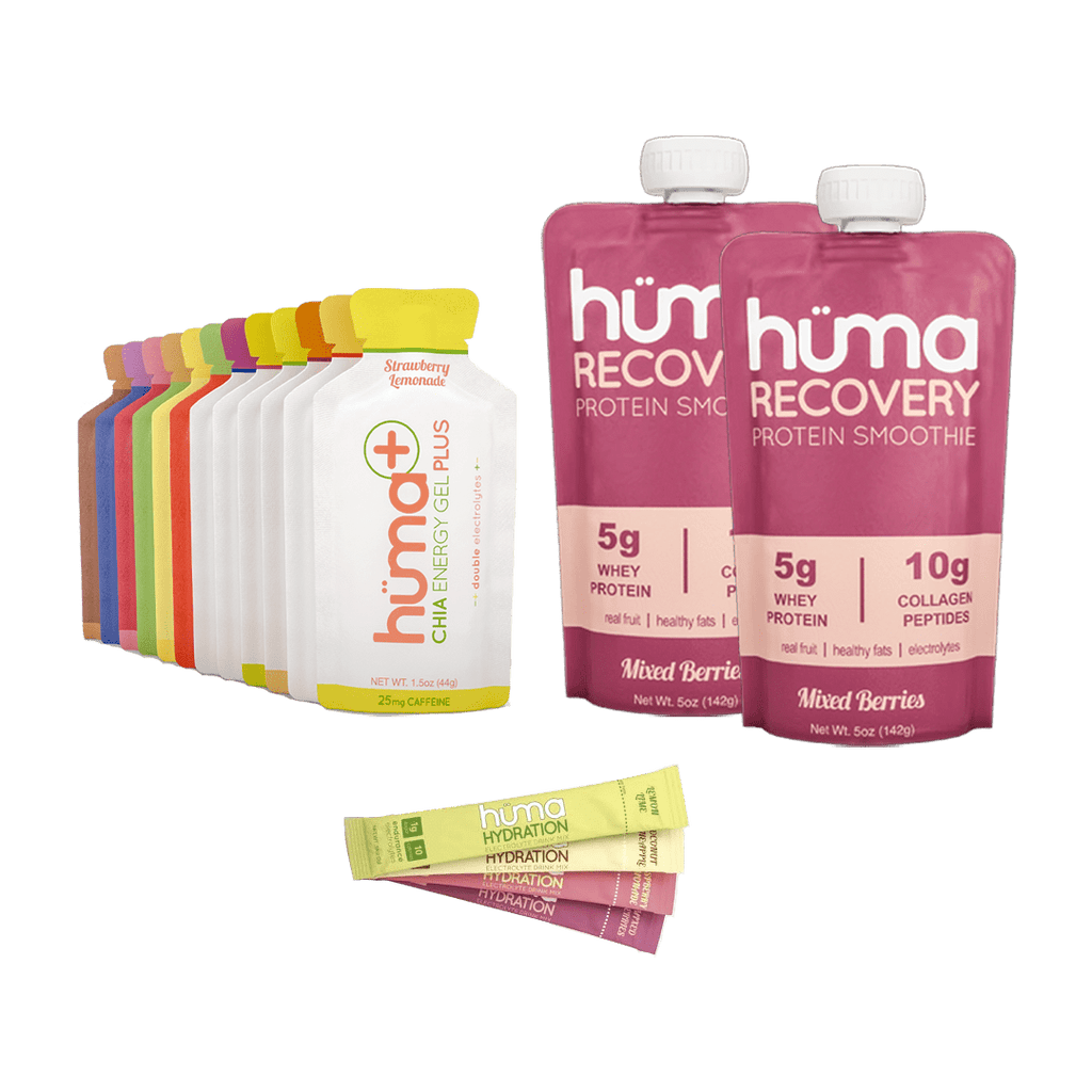 Hüma Trial Pack EVERYTHING + Recovery Huma Gel: Everything + Recovery Pack XMiles