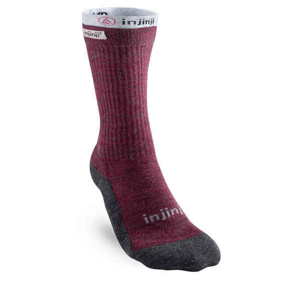 Injinji Socks M/L / Maroon Injinji Womens Liner + Hiker Crew XMiles