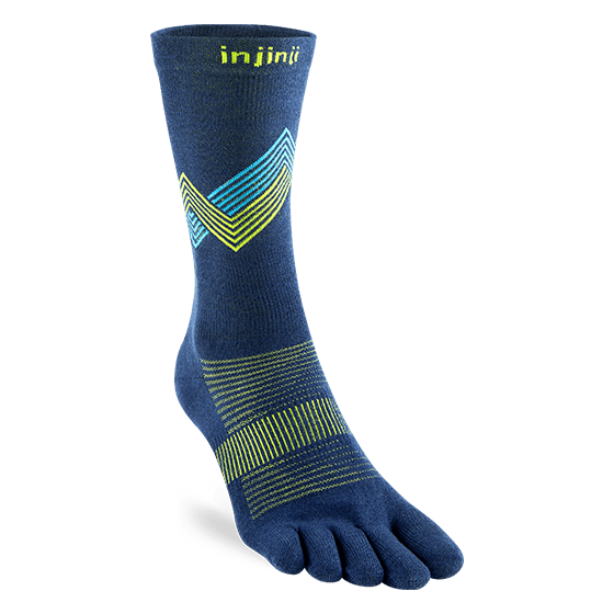 Injinji Socks Small / Glow Injinji RUN Lightweight Crew XMiles