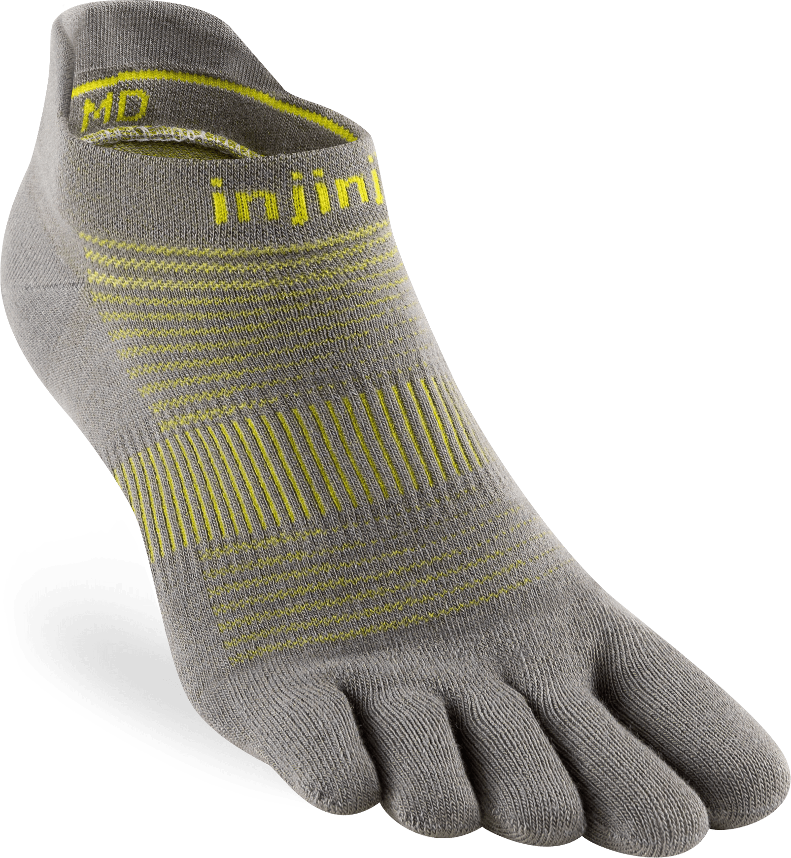 Injinji Socks Small / Neon Silver Injinji RUN Lightweight No-Show XMiles