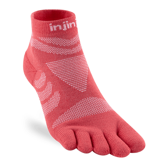 Injinji Socks XS \ S / Coral Injinji Women's Ultra Run Mini-Crew XMiles