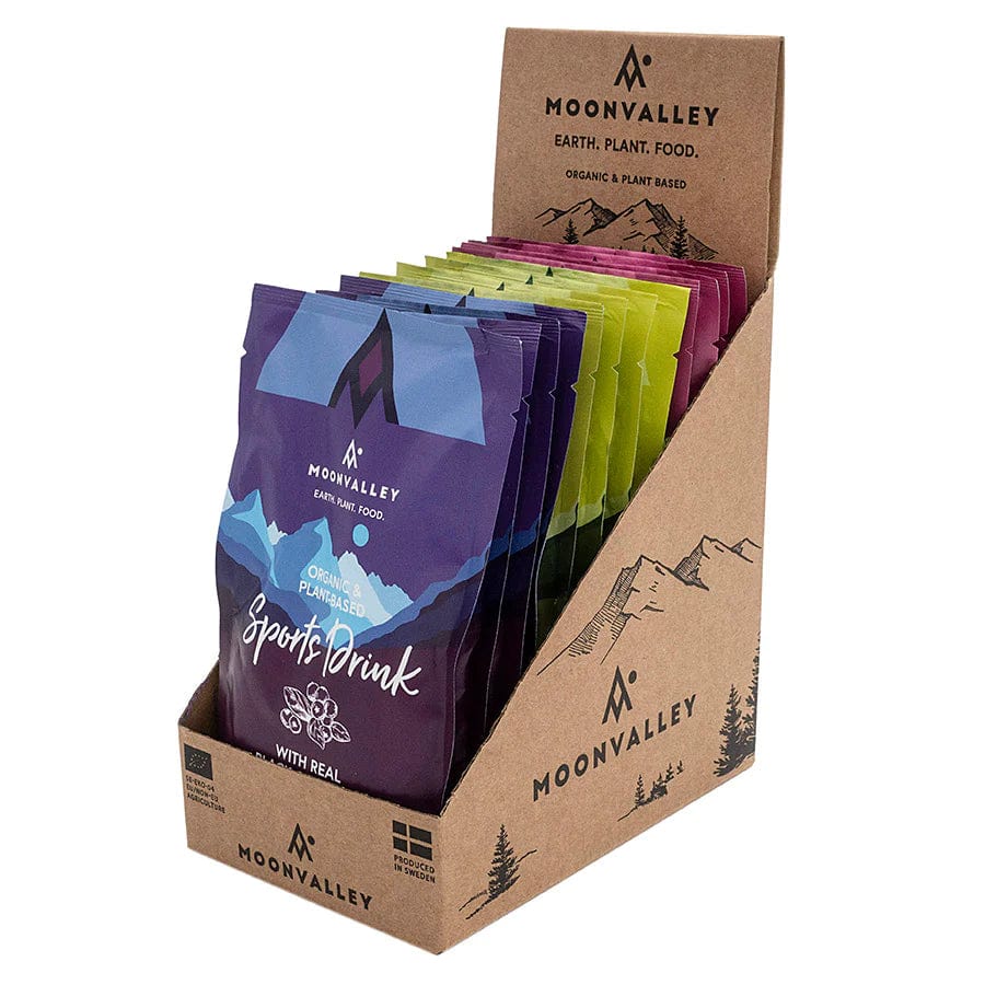 Moonvalley Energy Drink Box of 12 / Mixed Organic Sports Drinks XMiles