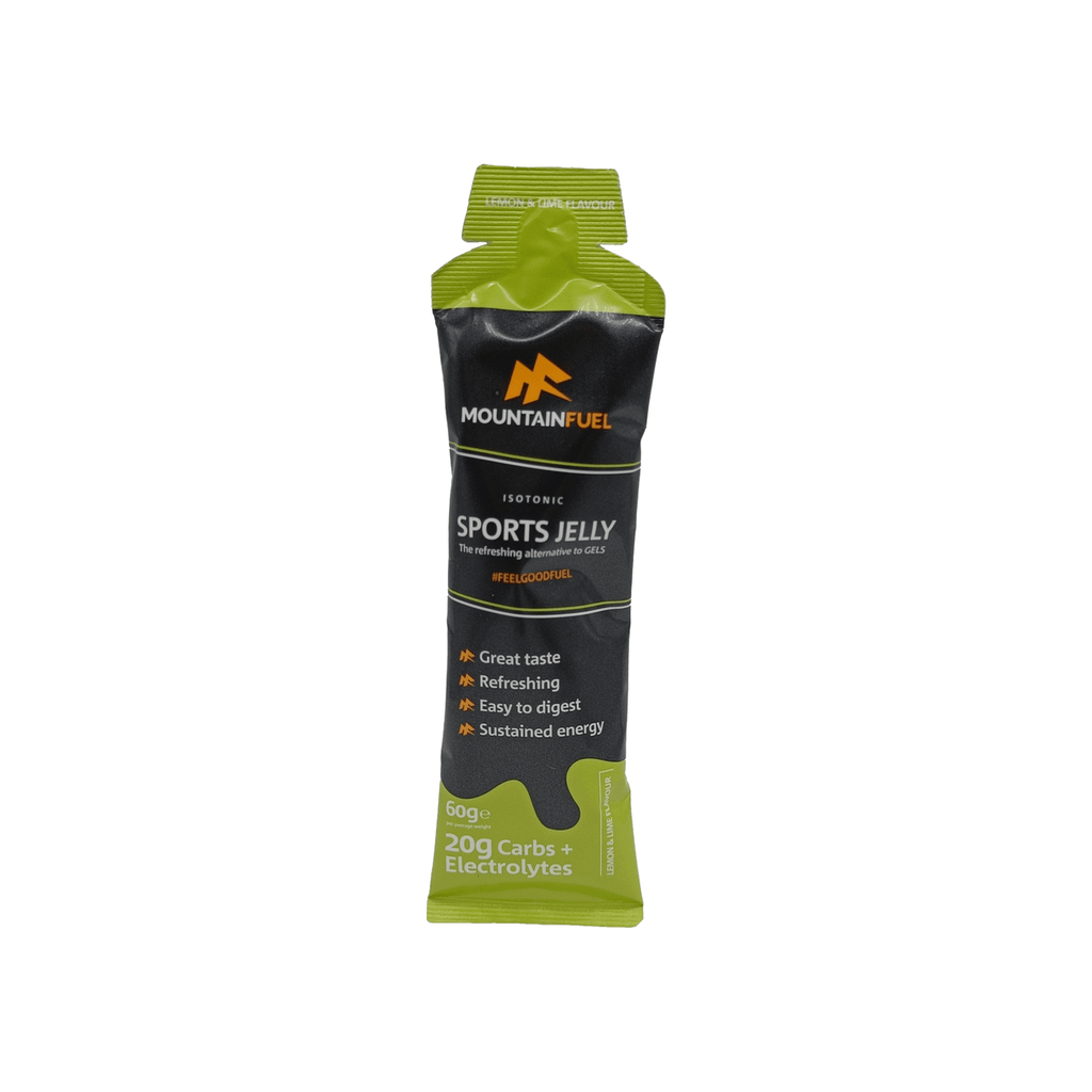 Mountain Fuel Gels Single Serve / Lemon & Lime Hydrogel Sports Jelly (60g) XMiles