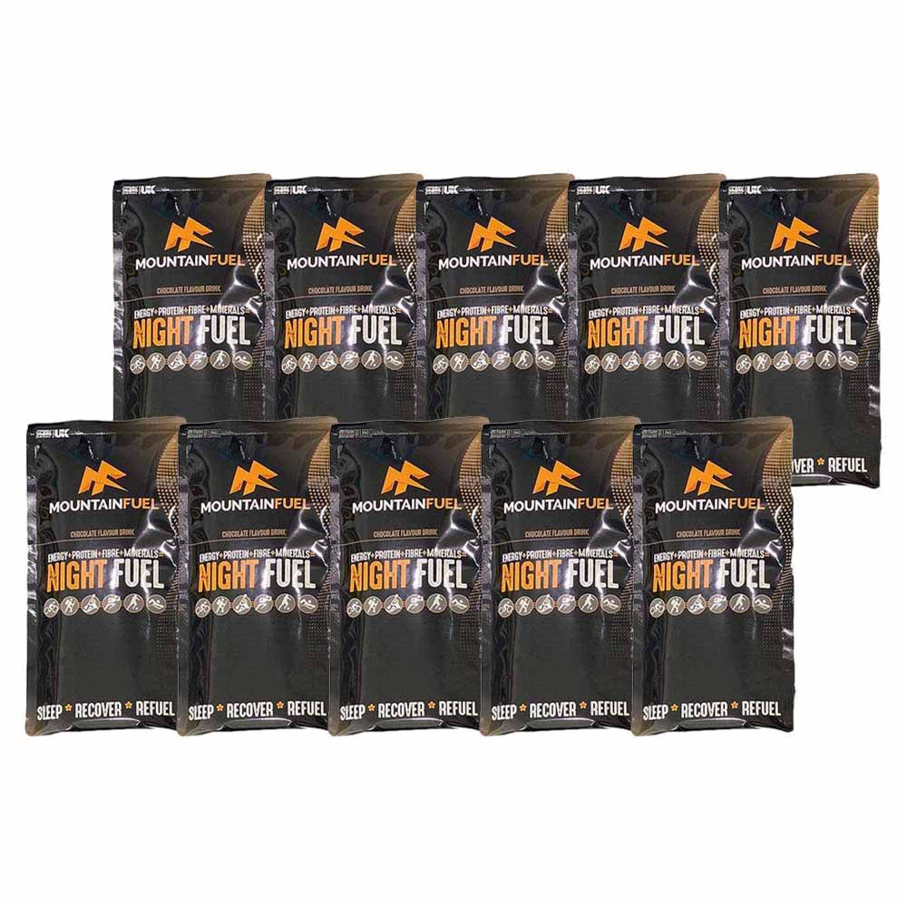 Mountain Fuel Protein Drink Pack of 10 / Hot Chocolate Night Fuel XMiles
