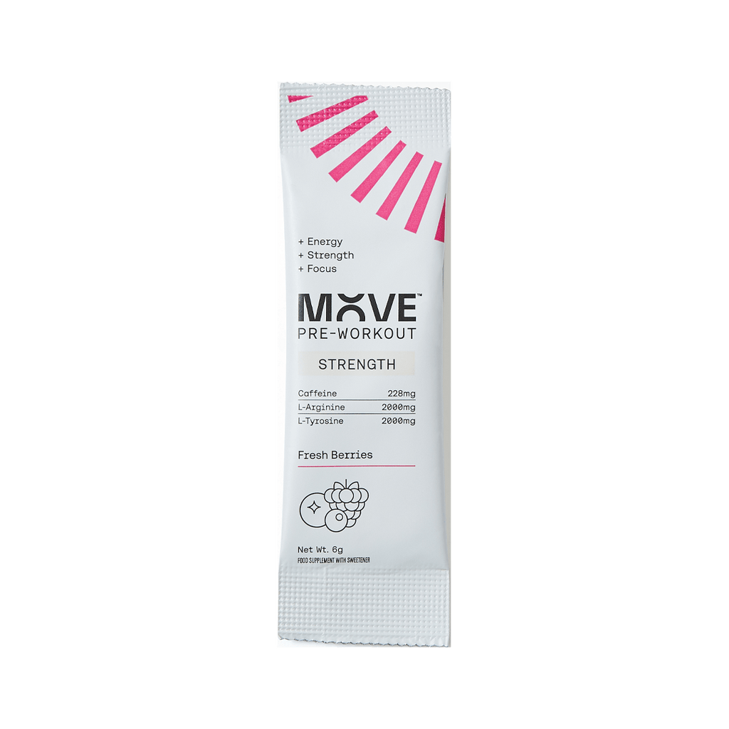 MOVE Pre-Workout Single Serve / Fresh Berries Strength Formula XMiles
