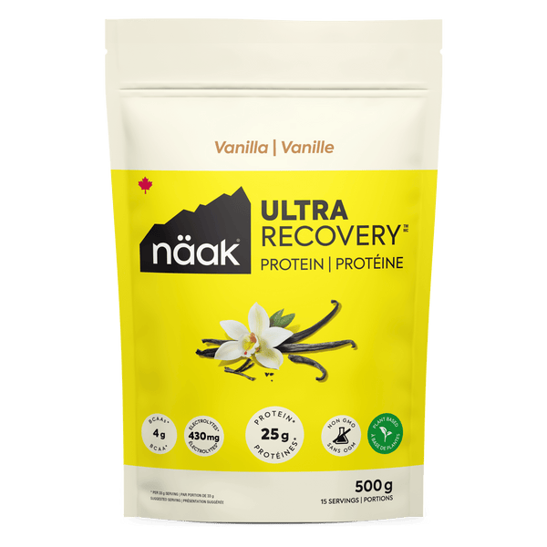 Näak Protein Drink 15 Serving Pouch (500g) / Vanilla Ultra Recovery Protein Powder XMiles