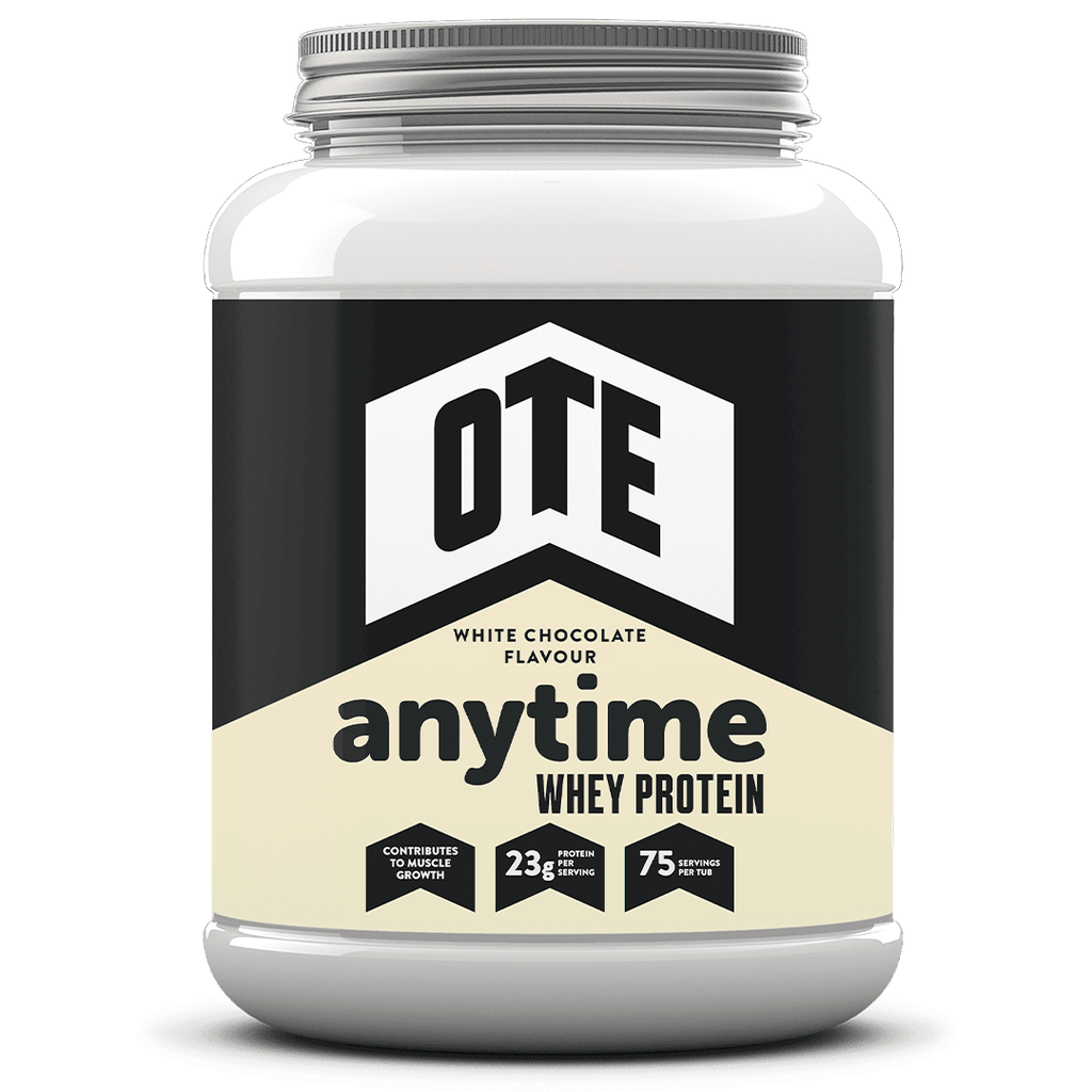 OTE Protein Drink 33 Serving Tub (1kg) / White Chocolate Anytime Whey Protein XMiles