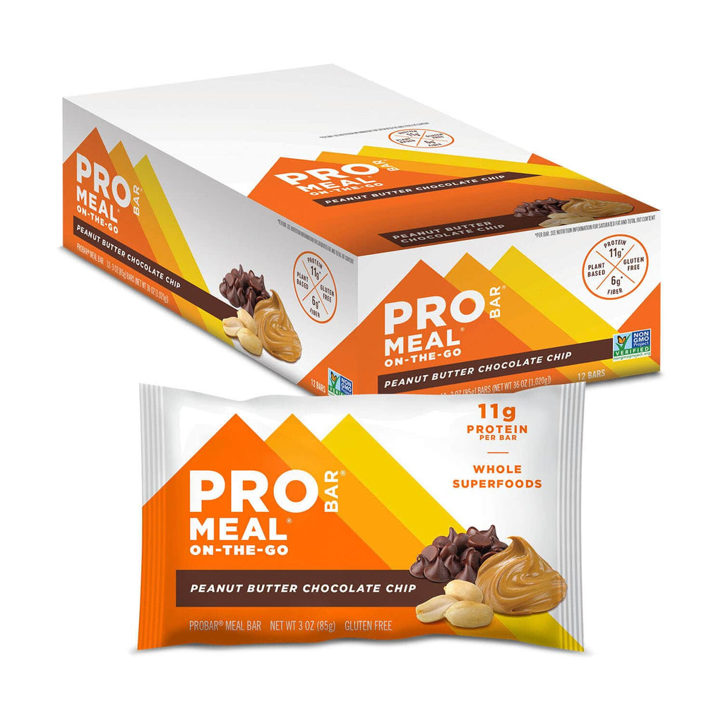 PROBAR Meal Replacement Single Serve / Peanut Butter Chocolate Chip Meal Bars XMiles