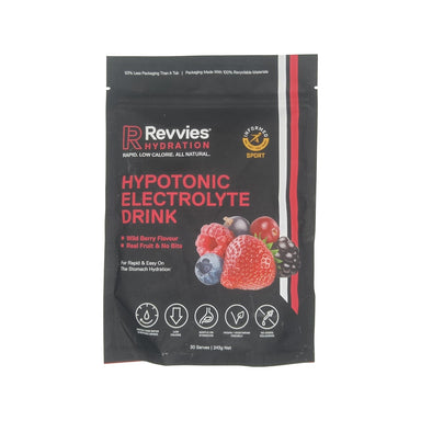 Revvies Supplement 30 Serving Pouch (240g) / Wild Berry Hypotonic Electrolyte Drink XMiles