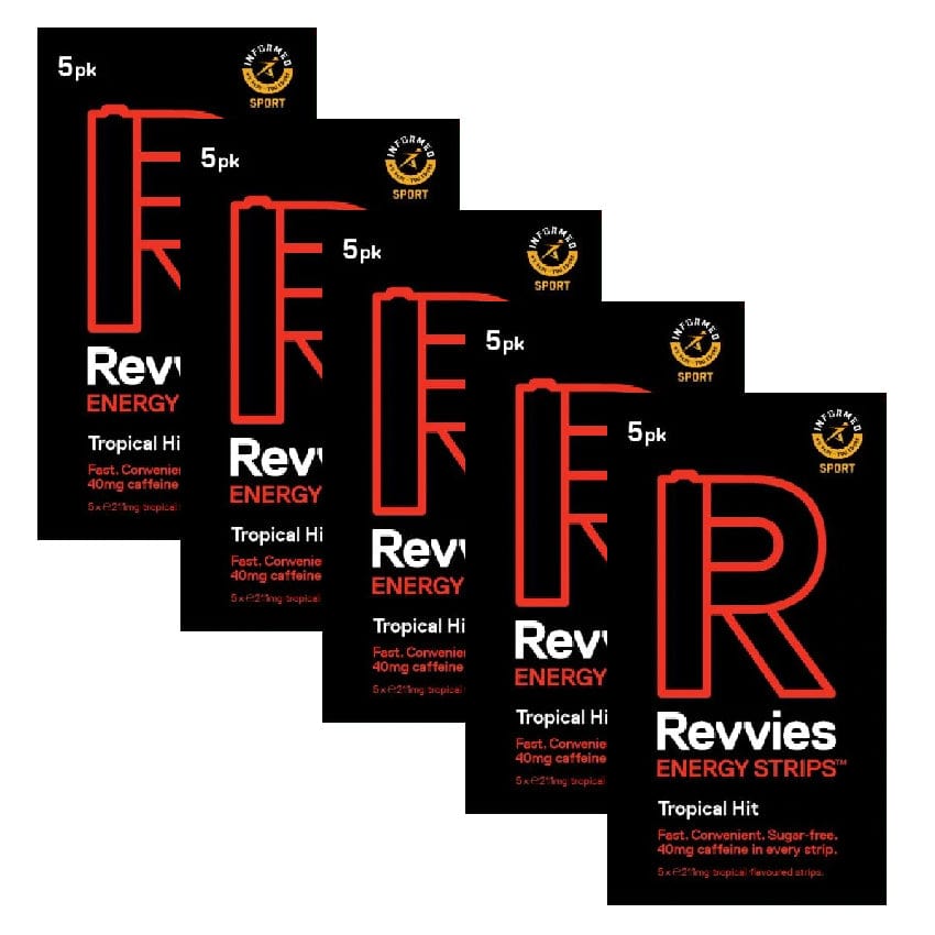 Revvies Supplement Pack of 5 / Tropical Hit Revvies Energy Strips XMiles