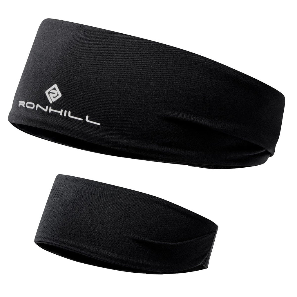 Ronhill Headwear All Black Reversible Revive Headband XMiles
