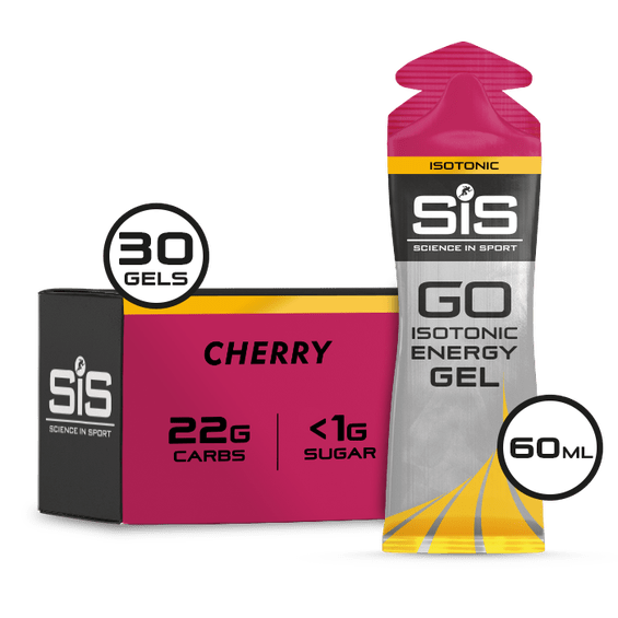 SiS Gels Box of 30 / Cherry GO Isotonic Energy Gel XMiles