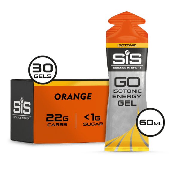 SiS Gels Box of 30 / Orange GO Isotonic Energy Gel XMiles