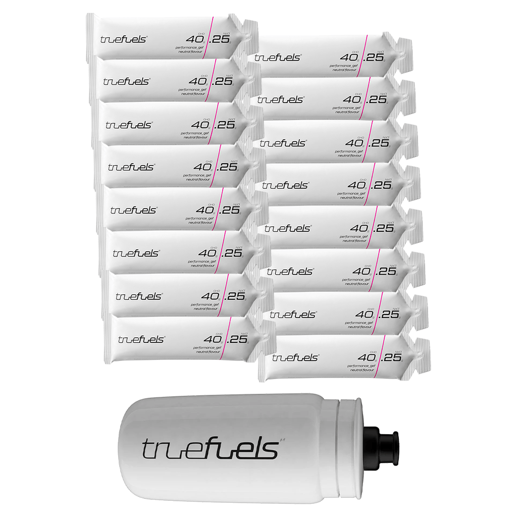 truefuels Gels Pack of 16 / Low Salt truefuels Triathlon Pack XMiles