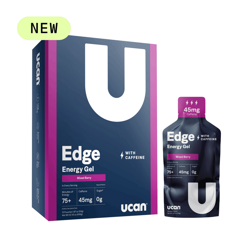 UCAN Gels Single Serve / Mixed Berry (45mg caffeine) Edge Energy Gel XMiles