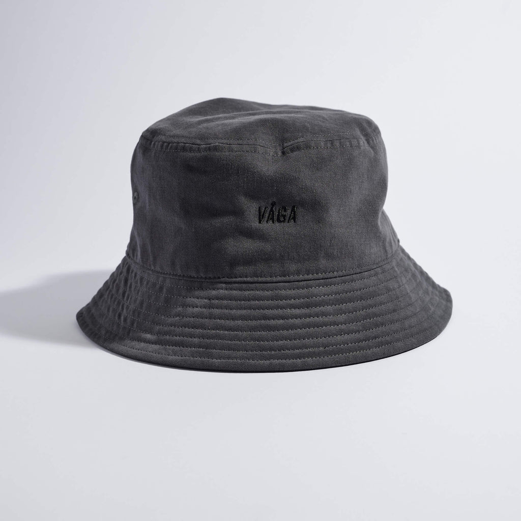 VÅGA Headwear Charcoal / S/M Washed Cotton Bucket Hat XMiles
