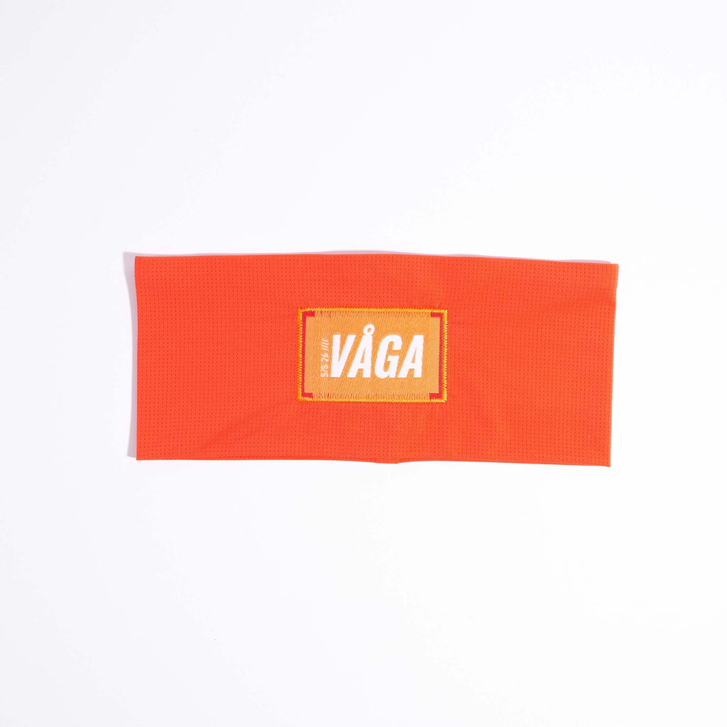 VÅGA Headwear Neon Peach Lightweight Mesh Headband XMiles