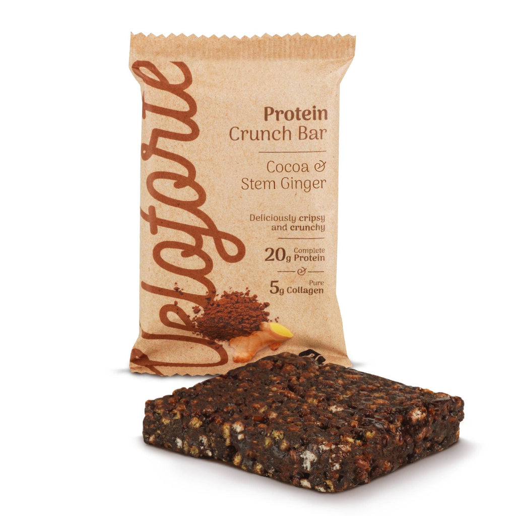 Veloforte Protein Bar Single Serve / Cocoa & Stem Ginger High Protein Crunch Bars XMiles