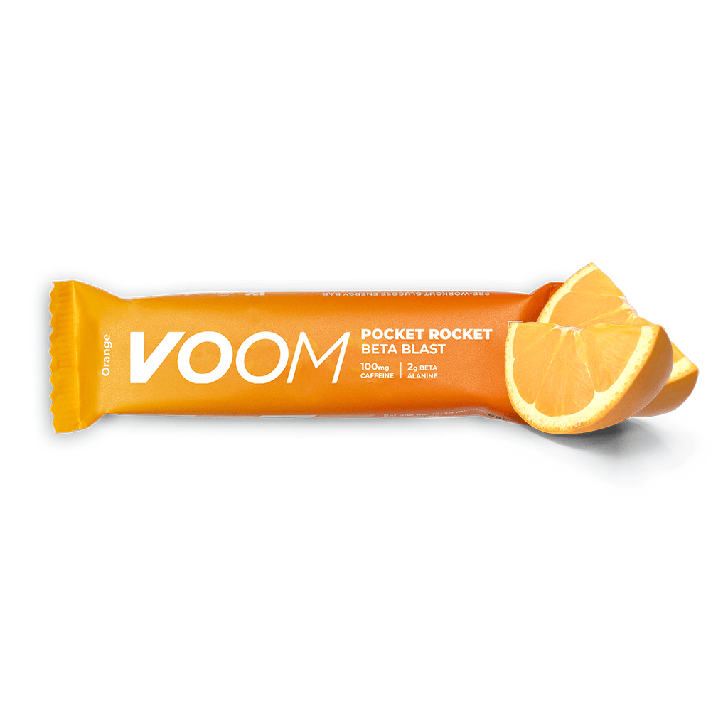 VOOM Energy Bars Single Serve / Beta Blast (Orange) Pocket Rocket XMiles
