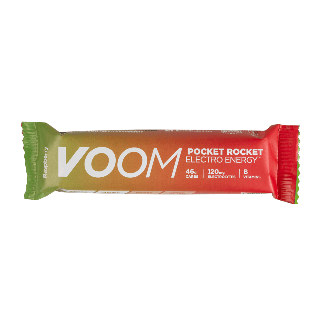 VOOM Energy Bars Single Serve / Electro Energy (Raspberry) Pocket Rocket XMiles