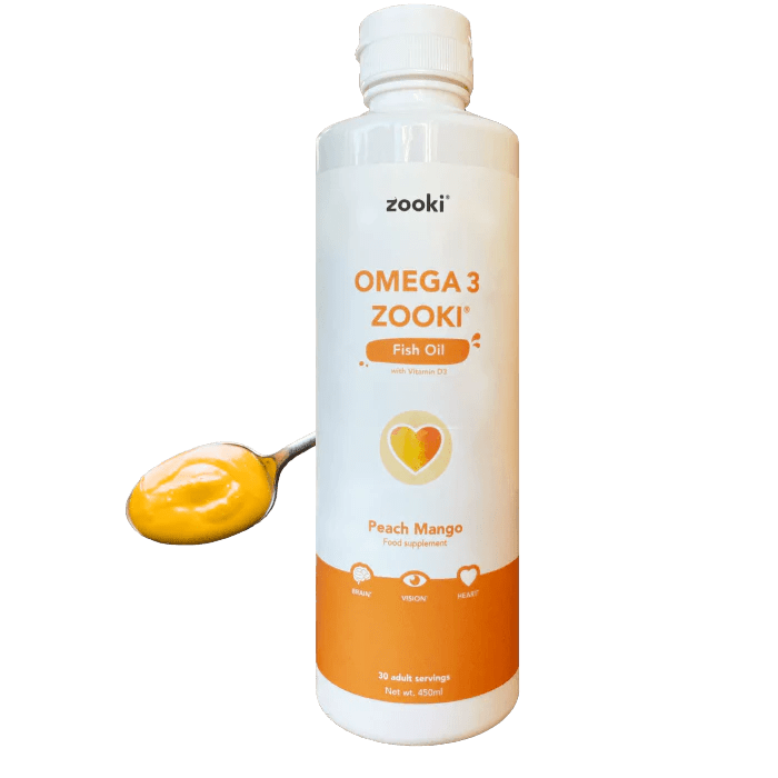 Zooki Supplement 30 Serving / Peach Mango Omega 3 XMiles