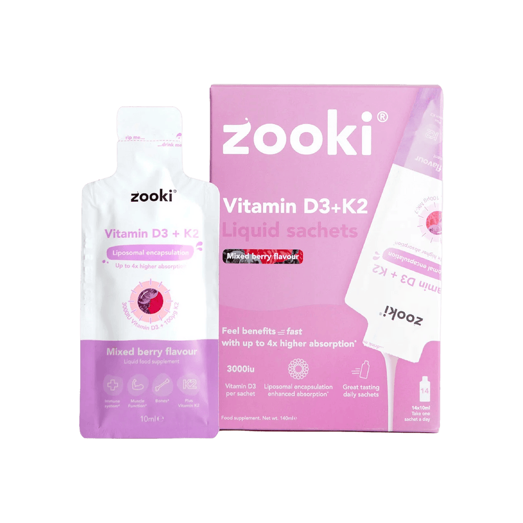 Zooki Vitamins Single Serve / Mixed Berry Vitamin D3+K2 XMiles