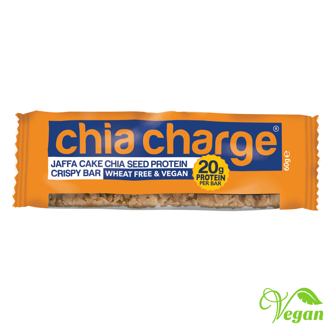 Chia Charge Bars / Food Jaffa Cake (chocolate orange) Chia Charge Crispy Vegan Protein Bars 60g Bars XMiles