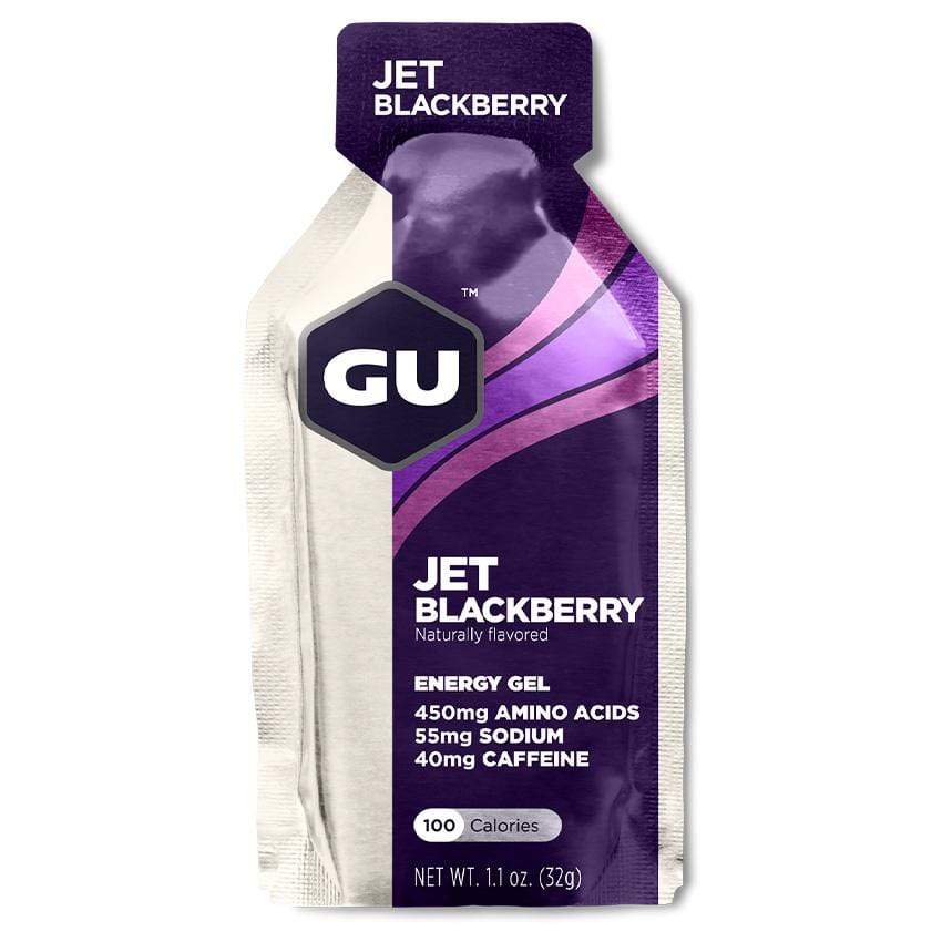 GU Gels Jet Blackberry GU Energy Gels - 32g Gel XMiles
