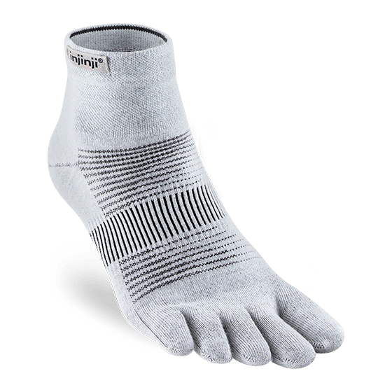 Injinji Socks Gray / Small Injinji RUN Lightweight Mini-Crew XMiles